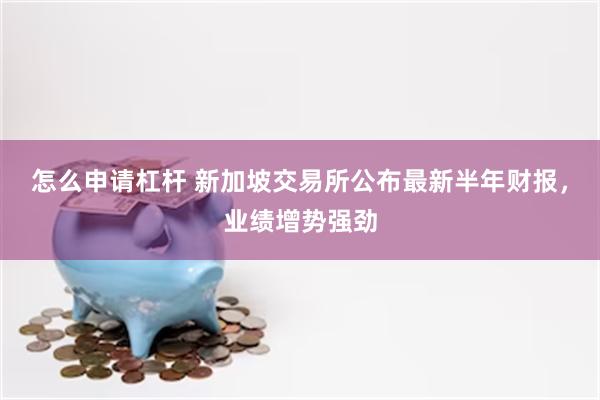 怎么申请杠杆 新加坡交易所公布最新半年财报，业绩增势强劲